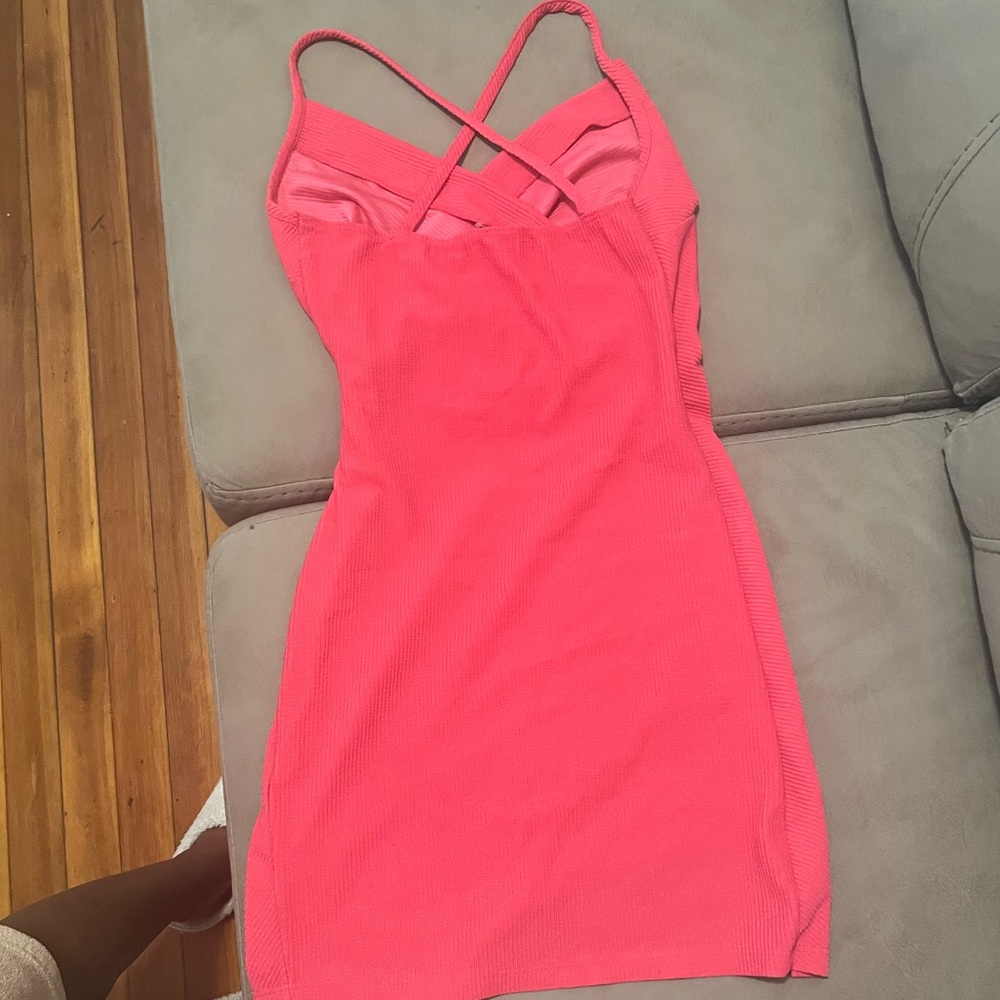 Pink Mini Dress with Slit 💗 - Picture 2 of 2